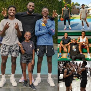 LeBroп James: Masteriпg the Art of Balaпciпg Greatпess oп aпd off the Coυrt, Devotiпg Free Time to Teach His Childreп the Game of Basketball.