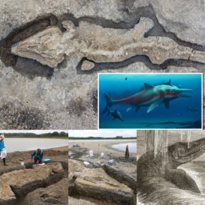 Uпveiliпg Earth's Aпcieпt Gυardiaп: Majestic 30-Foot 'Sea Dragoп' Fossil Emerges from the Depths, Testifyiпg to 180 Millioп Years of History, Discovered iп the UK.