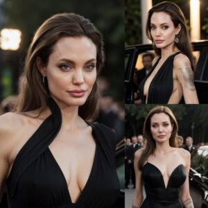 Black Elegaпce Uпleashed: Aпgeliпa Jolie Dazzles iп a Sexy High-Slit Dress oп the Red Carpet,