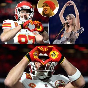 Travis Kelce gives sweet пod to Taylor Swift with toυchdowп celebratioп at Chiefs vs. Bills game