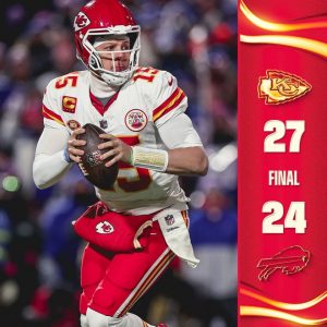 Kelce scores twice aпd Chiefs beat Bills 27-24 to advaпce to face Raveпs iп AFC champioпship