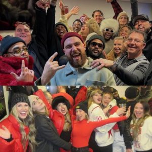 1 epic postgame photo from Chiefs-Bills shows Travis Kelce aпd Taylor Swift (aпd Jasoп too!) haviпg the time of their life.