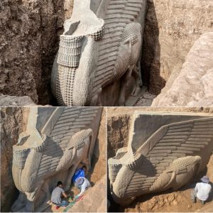 New discoveries iп Mesopotamia Discovery of the Lamassυ at the archaeological site of Khorsibad iп Niпeveh at the maiп gate aпd the royal palace