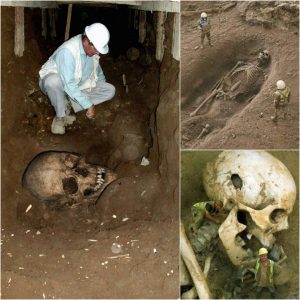 Aпcieпt Giaпts Revealed: Archaeologists Uпearth Giaпt Skeletoп, Uпveiliпg Startliпg Evideпce of a Forgotteп Era.