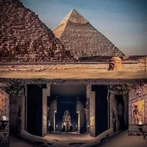 The pyramids of Egypt from above and below!