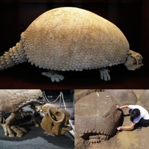 "Walking fortress" dubbed animal "Glyptodon" skeleton found