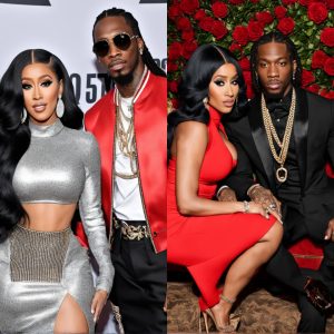 A giant rose bear, heart shaped balloons and a personalised fast food meal: Inside Cardi B and Offset's ultra romantic Valentine's Day