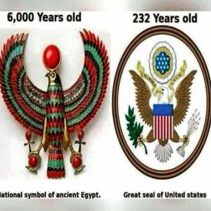 6,000 Years old 232 Years old National symbol of ancient Egypt. Great seal of United states