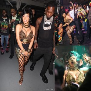 Is this the most scantily-clad party EVER? Cardi B wears chain and leather bra as she joins a nearly naked Lizzo and lingerie-flashing Winnie Harlow as we take a look inside her VERY racy star-studded 29th birthday bash in LA