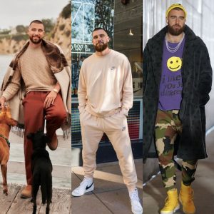 Admire The Ultimate “street” Fashion That Makes Travis Kelce Who He Is As He Continuously Attracts Crowds On The Pedestrian Streets Of Nyc, Bringing New Fashion Trends For The Youth Of 2024