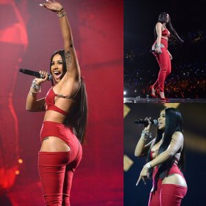 Peep show! Cardi B flashes flesh in jaw-dropping cutaway outfit onstage at TIDAL X: Brooklyn