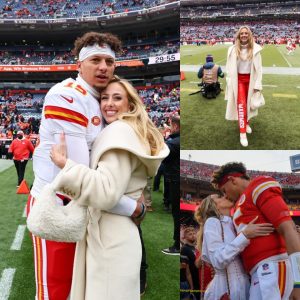 Chic Winter Style Goals: Brittany Mahomes' Stunning Cream Coat and Red Leather Pants Elevate Game-Day Glamour at Chiefs Match