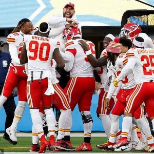 Close the NFL regular season with a thrilling victory against the Chargers, led by Travis Kelce and Patrick Mahomes in the stands. Chris Jones receives a $1.25 million sack bonus in Los Angeles