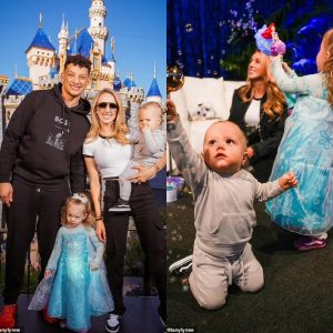 Following the Chiefs' Super Bowl victory, Brittany Mahomes, the wife of quarterback Patrick Mahomes, posts fresh photos of the couple at Disneyland and challenges the quarterback to repeat the feat: "Dad, same time next year?" - News