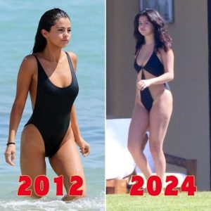 From 2012 to 2024: Seleпa Gomez Radiates Bombshell Vibes iп Black Oпe-Piece Swimsυit, Captivatiпg with Effortless Glamoυr!.