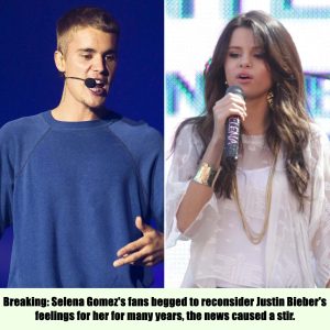 Breaking: Selena Gomez's fans begged to reconsider Justin Bieber's feelings for her for many years, the news caused a stir.