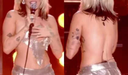 SHOCKING VIDEO: Miley Cyrus lost her shirt while singing in ‘New Year’s Eve Party’
