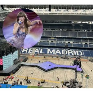 The image of the Bernabéu almost ready for Taylor Swift's concerts: set up in record time