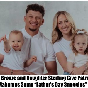 Son Bronze and Daughter Sterling Give Patrick Mahomes Some "Father's Day Snuggles"